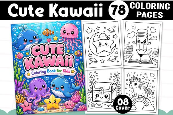 Cute Kawaii Coloring Pages for Adults - Download Now