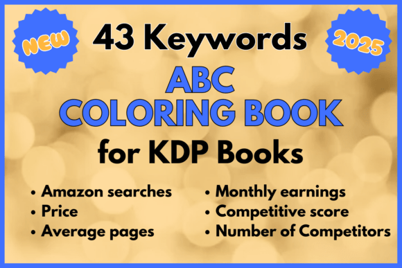ABC Coloring Book KDP Keywords - Download Now