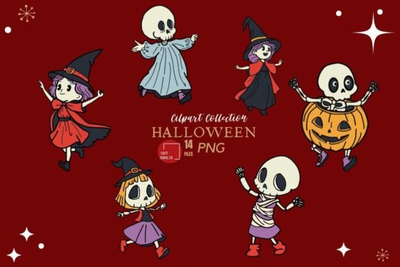14 Cute Halloween Ghost Children - Download Now