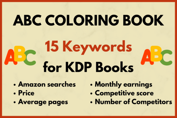 ABC Coloring Book KDP Keyword Research - Download Now