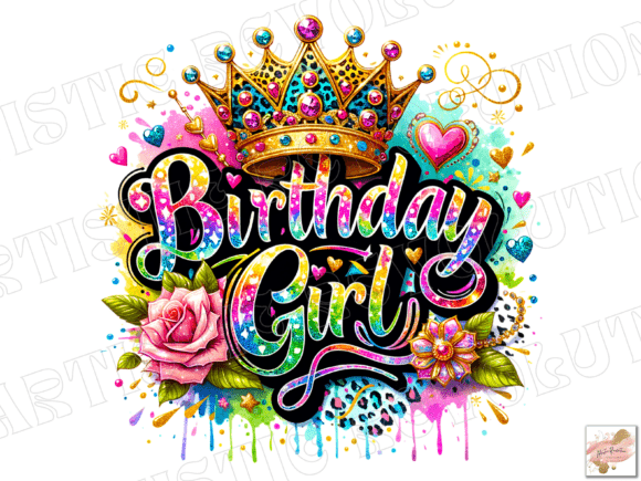 Birthday Girl Png Floral Birthday Png - Download Now