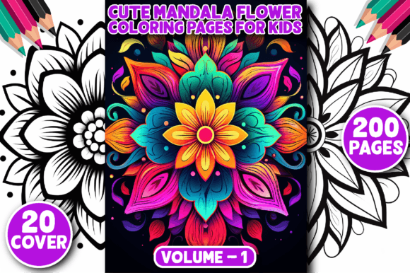 200 Cute Mandala Flower Coloring Pages - Download Now