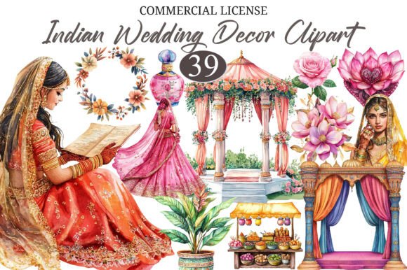 Download Indian Wedding Decor Clipart - Indian Collection