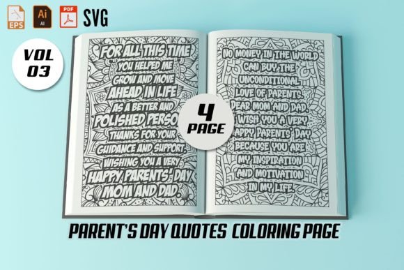 Parents Day KDP Coloring Page Interiors - Download Now