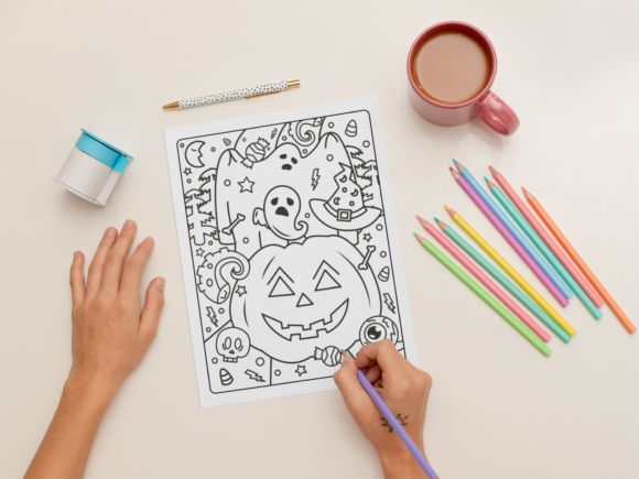 Halloween Coloring Page for Adults #1 - Download Now