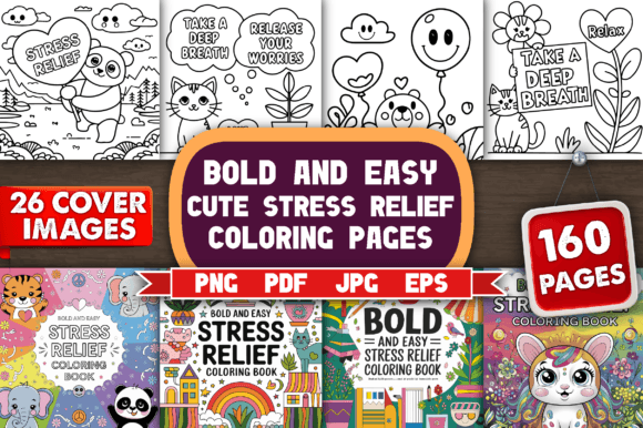 Download Bold And Easy Stress Relief Quotes Coloring Pages - Premium Resources