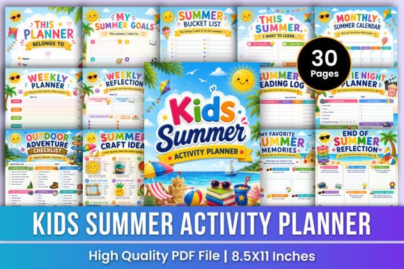 Kids Summer Planner | Fun &amp; Activities - Download Now