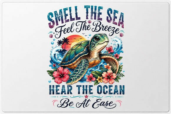 Sea Turtle Beach Quote PNG - Download Now