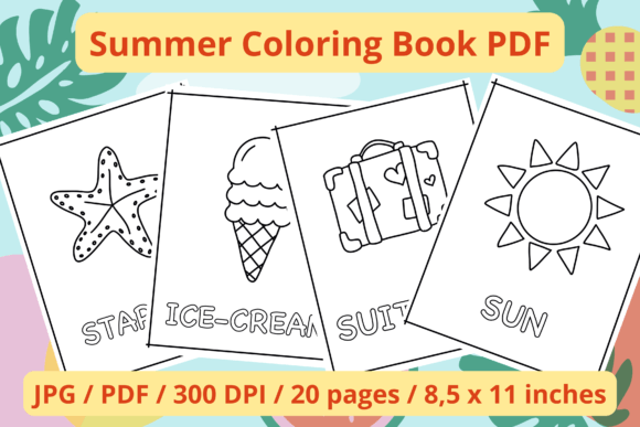 Download Summer Coloring Book For Toddlers - Premium Resources