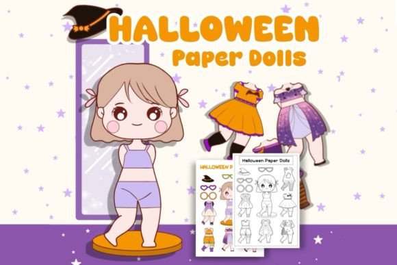 Halloween Cuties: Dress-Up Paper Dolls C - Download Now